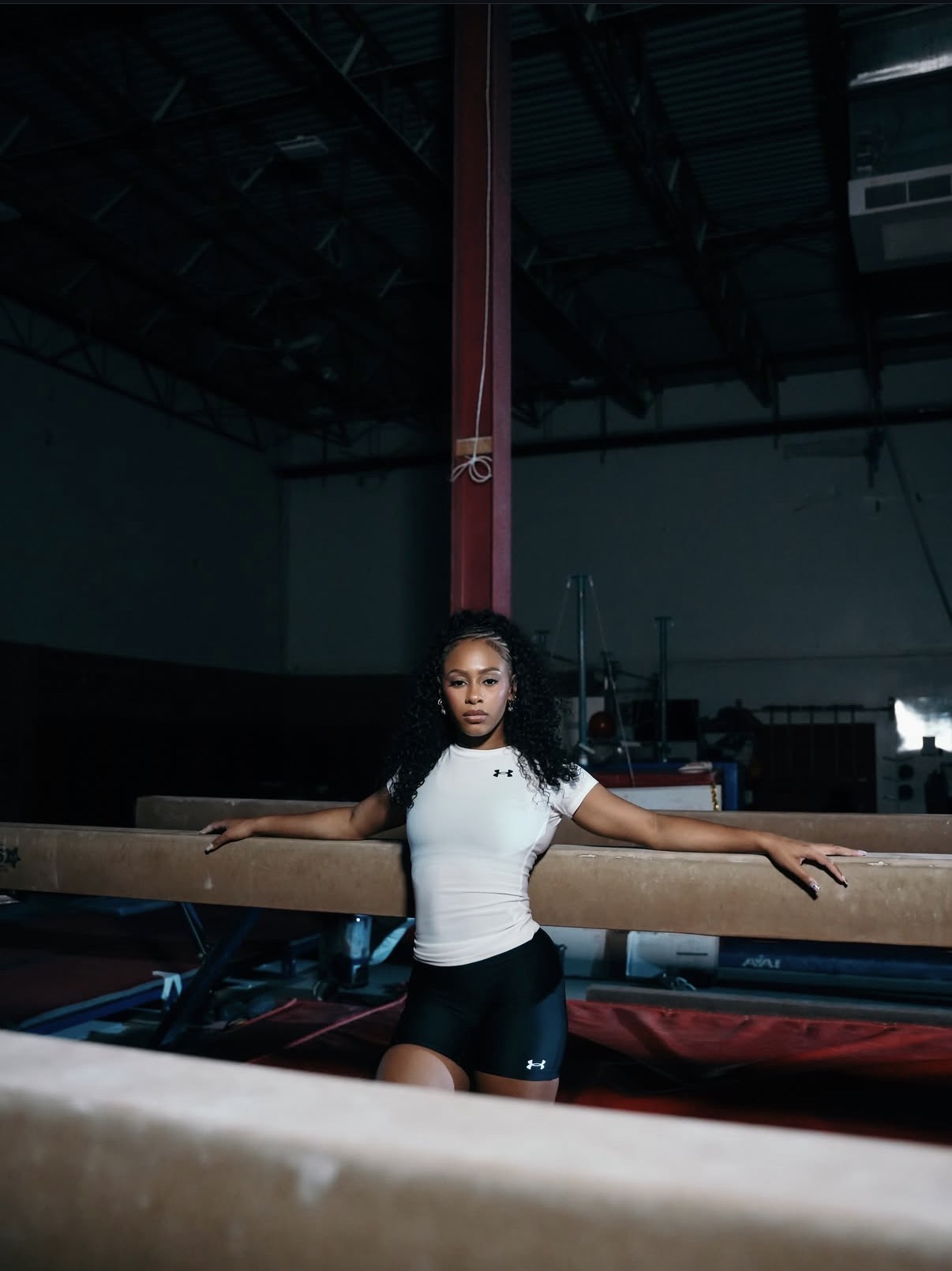 Gymnast athlete portrait for Under Armour